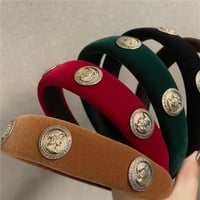 Image 3 of Suede Coin Headband 
