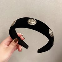 Image 2 of Suede Coin Headband 