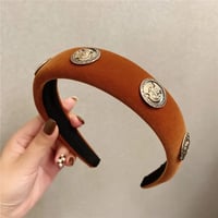 Image 1 of Suede Coin Headband 