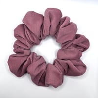 Image 2 of Pink Ribbed Velvet Scrunchie