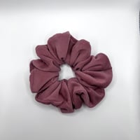 Image 3 of Pink Ribbed Velvet Scrunchie