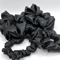 Image 1 of Black Silk Scrunchie