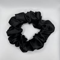 Image 2 of Black Silk Scrunchie