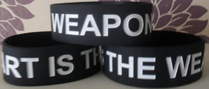 Image of Black Art Is The Weapon Wristband (smudged)
