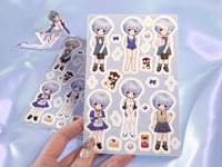 Image 2 of  I am (not) a paper doll / Evangelion Rei Sticker Sheet Set