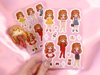 Image 1 of I am (not) a paper doll / Evangelion Asuka Sticker Sheet Set