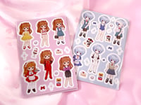 Image 2 of I am (not) a paper doll / Evangelion Asuka Sticker Sheet Set