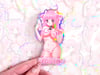 Strawberry Milk Très Leches Anime Girls 4" Holographic Sticker