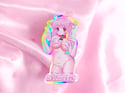 Strawberry Milk Très Leches Anime Girls 4" Holographic Sticker