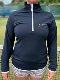 Image 2 of LADIES Cool Half Zipped Sweat Top