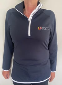 Image 3 of LADIES Cool Half Zipped Sweat Top