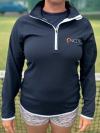 Image 4 of LADIES Cool Half Zipped Sweat Top