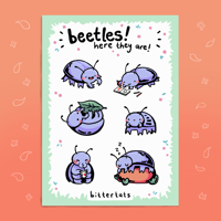beetle sticker sheet