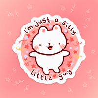 Image 1 of silly little guy sticker