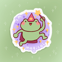 Image 1 of magical frog sticker