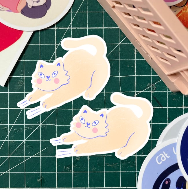 "STICKER AU CHOIX : SÉRIE CHAT"