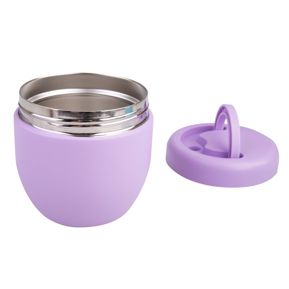 Oasis Stainless Steel Double Wall Insulated Food Pod 470ml Lavender