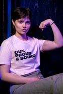 OUT, PROUD & SOUND T-shirt (Candy Pink) - WAS €30, NOW ONLY €20.00