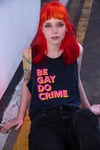 BE GAY. DO CRIME. Tank top (Navy)