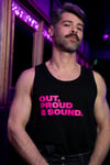 OUT, PROUD & SOUND Tank top (Black)