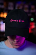 QUEER EIRE Caps (Black, with bright pink embroidery)