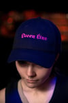 QUEER EIRE Caps (Black, with bright pink embroidery)