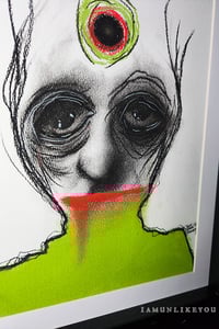 Image 2 of The World Said I Was Putrid 11 x 14" [Original Charcoal & Pastel Drawing Framed]