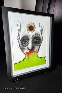 Image 1 of The World Said I Was Putrid 11 x 14" [Original Charcoal & Pastel Drawing Framed]