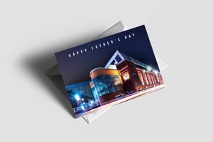 Image of Ibrox at Night, Father's Day Card for Rangers FC Fans