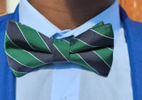 Image 2 of SILK BOW TIE & POCKET SQUARE SET 