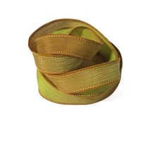 Image 3 of  1PC FORGOTTEN FIELDS 42" hand dyed wrist wrap bracelet ribbon//Wrist wrap bracelet ribbon
