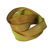 Image 1 of  1PC FORGOTTEN FIELDS 42" hand dyed wrist wrap bracelet ribbon//Wrist wrap bracelet ribbon
