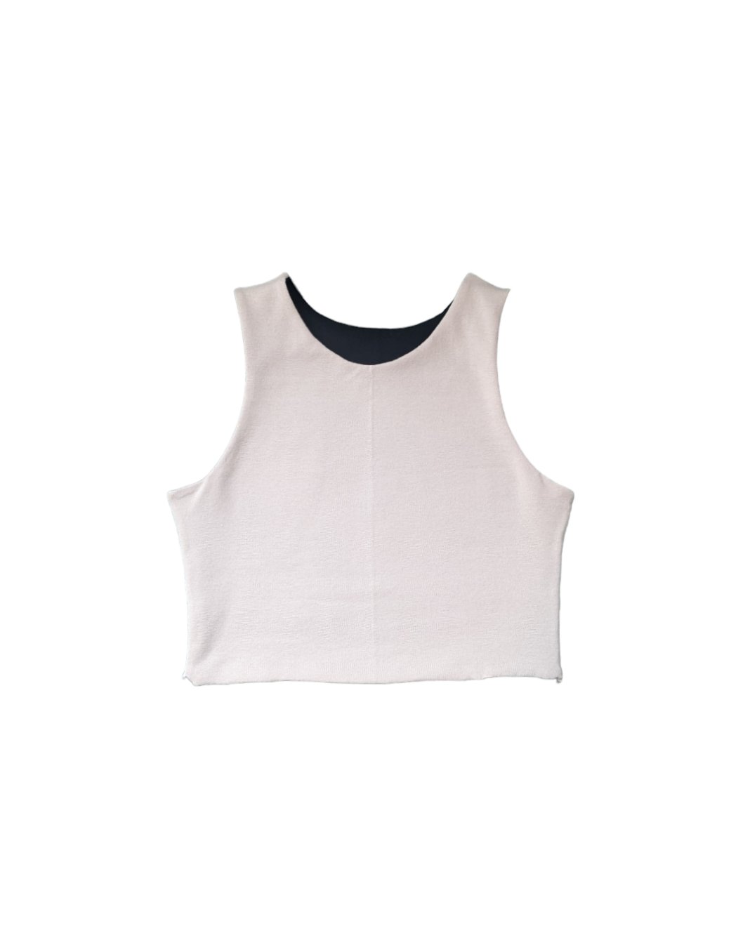 Image of CATCALL: THE REVERSIBLE CROP TOP in STONE