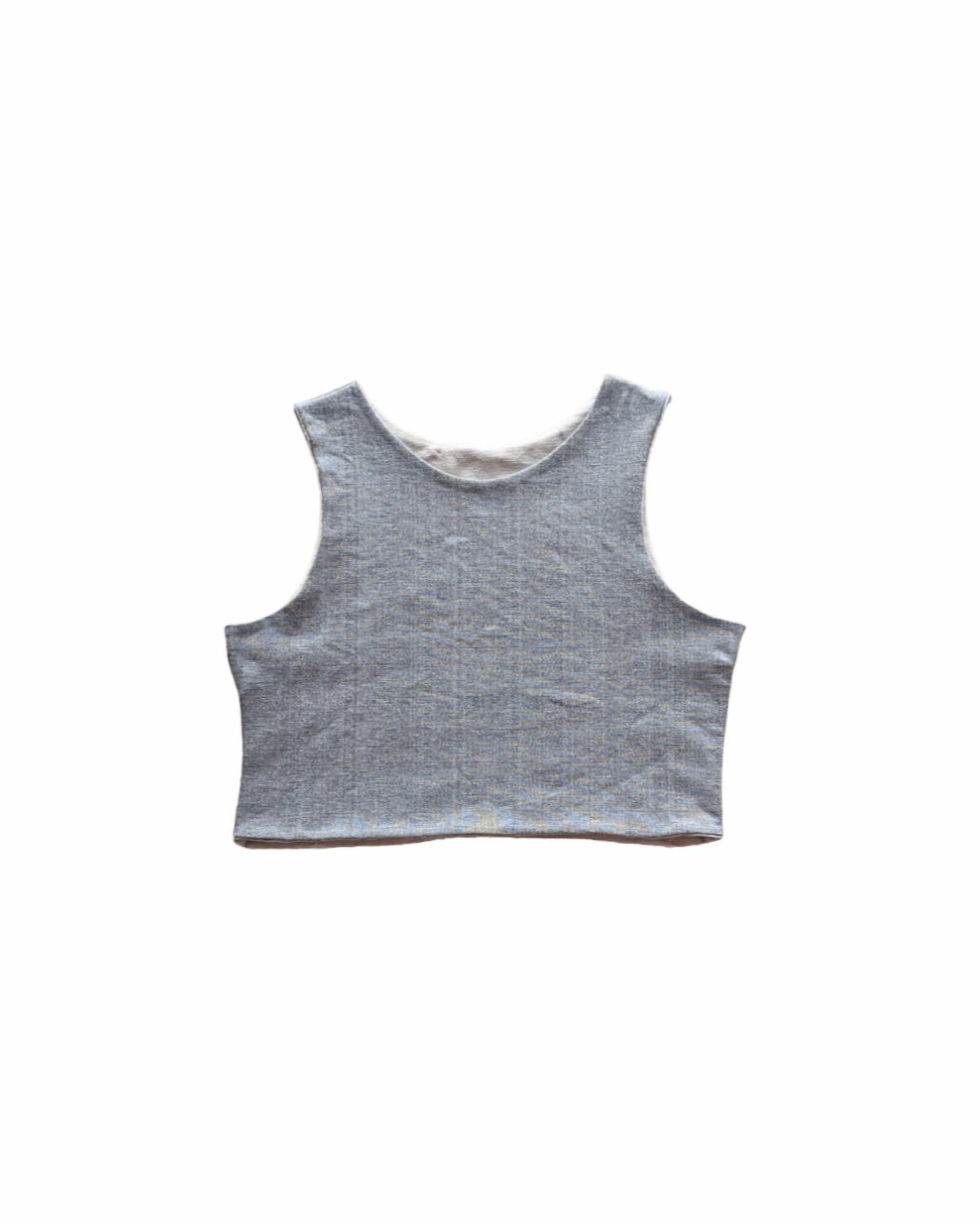 Image of CATCALL: THE REVERSIBLE CROP TOP in GREY