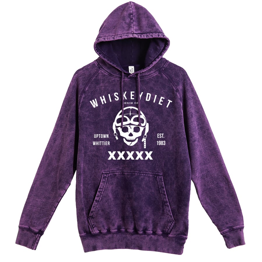 Image of W/D Label Hoody (prpl acid)