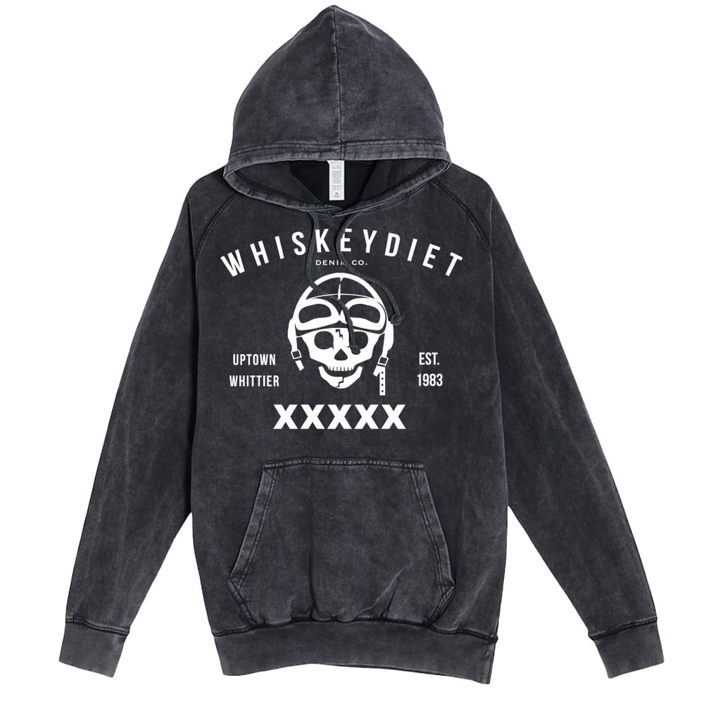 Image of W/D Label Hoody (blk acid)
