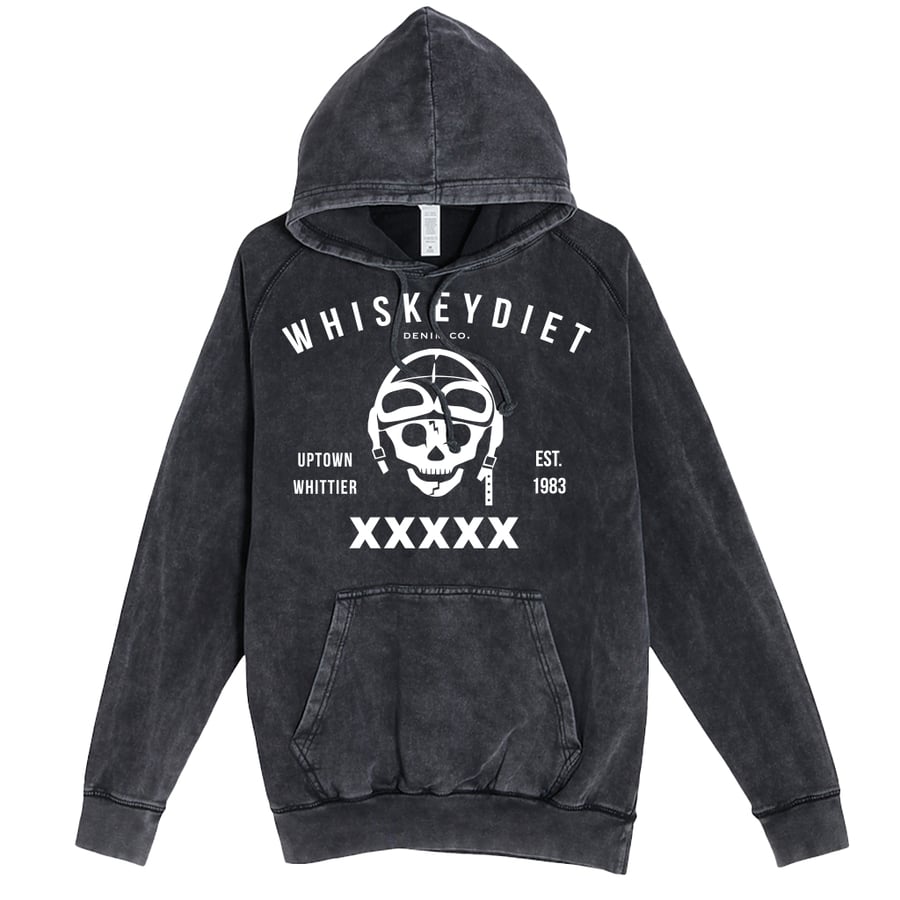Image of W/D Label Hoody (blk acid)
