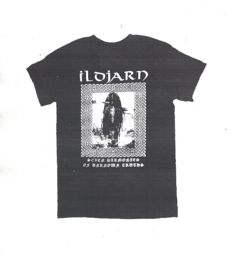 Image of Ildjarn - Seven Harmonies of Unknown Truths. Fanclub shirt. 2 sided print 