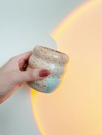 Image 1 of Blue/Pink Speckled Bubble Cup