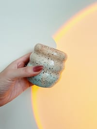 Image 2 of Blue/Pink Speckled Bubble Cup