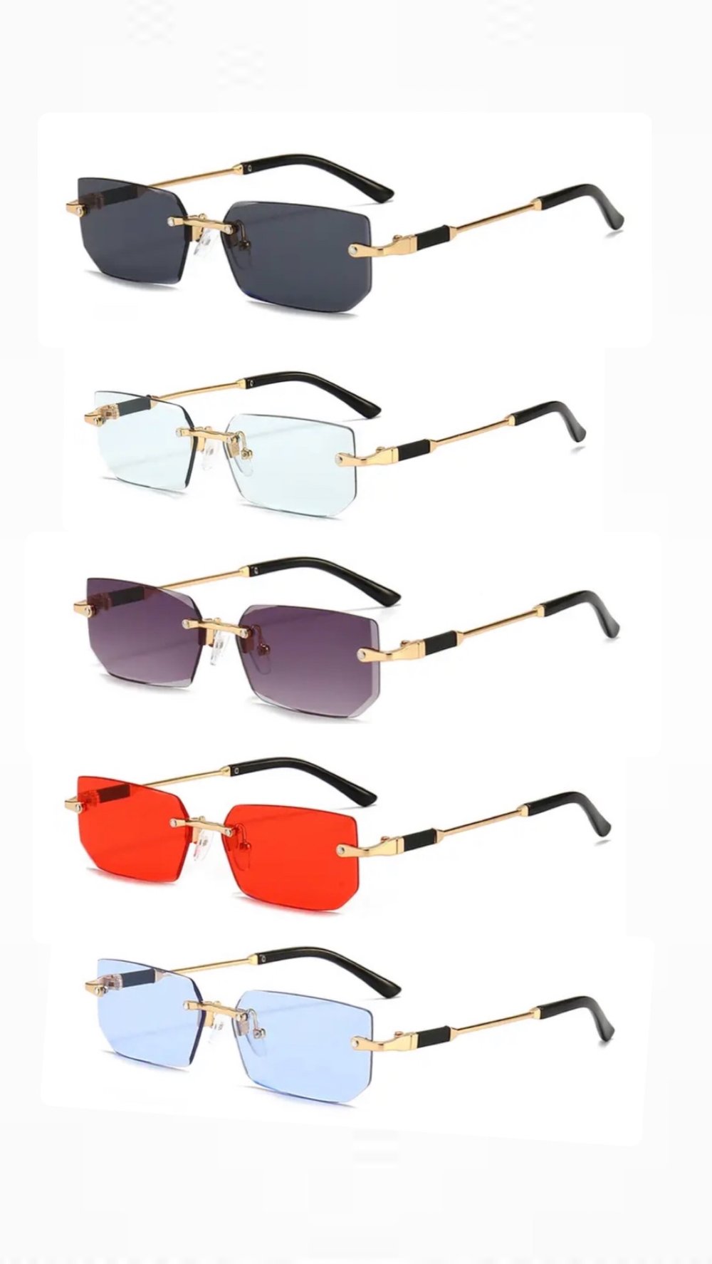 Image of Rimless sunglasses
