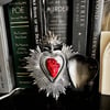 Milagro Sacred Chicken Heart - Antique Silver