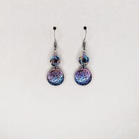 Rainbow Moebius Moon Earrings