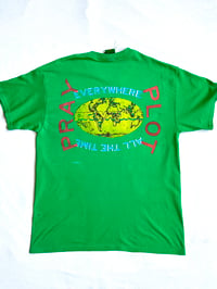 Image of all over here tee in green 