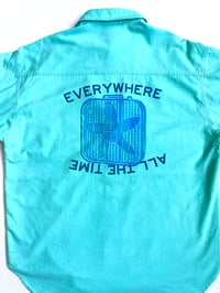 Image of cooling everywhere button up in blue 
