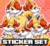 Firephox Vinyl Sticker Set