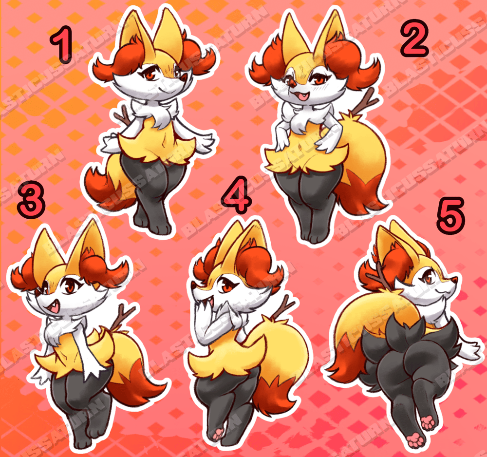 Firephox Vinyl Sticker Set