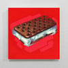 Ice Cream Sandwich - Original 8" Painting