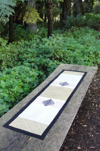 Image 2 of Pā o te Hā 'Toru' Table runner in Natural linen