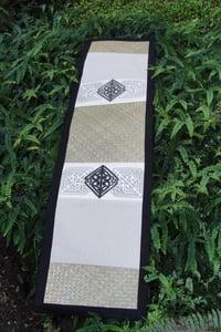 Image 3 of Pā o te Hā 'Toru' Table runner in Natural linen